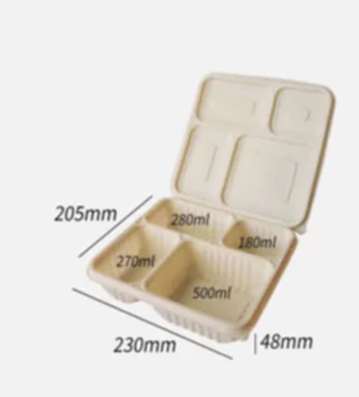 Multi planar starch based Food Containers Customizable