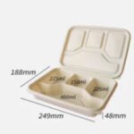 Biodegradable Corn Starch Take Away Food Container  Eco Friendly Disposable Lunch Box Manufacturer