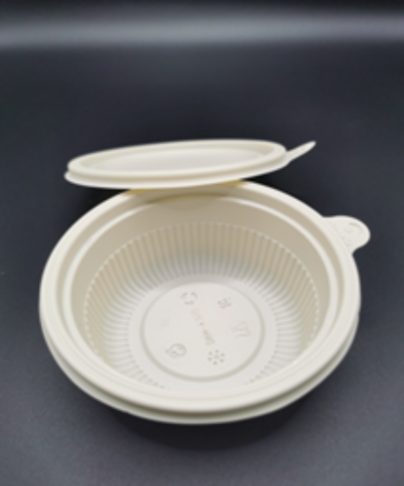 La protection de l’environnement jetables dégradable Boîte à lunch pour emporter la vaisselle de table contenant des aliments