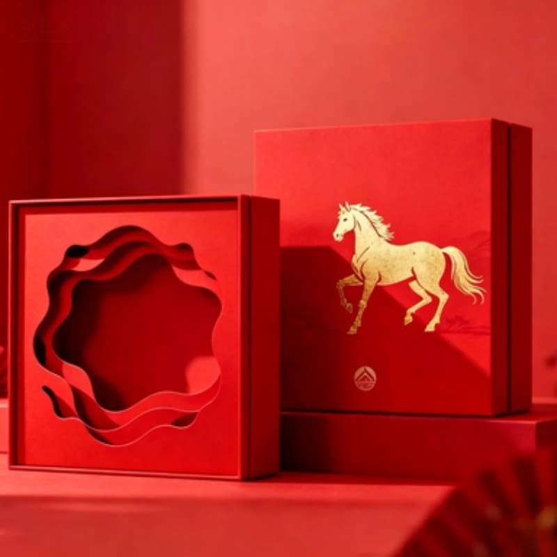 Packaging box manufacturer offer holiday gift boxes and festive red gift box customizable