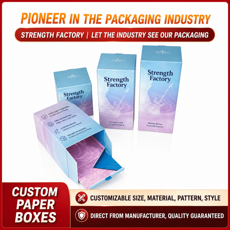 Custom White Cardboard Packaging Box Manufacturer  OEM Printing Available