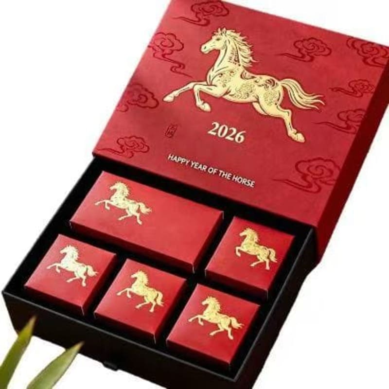 Customized festive gift boxes, red celebratory gift boxes, colorful boxes