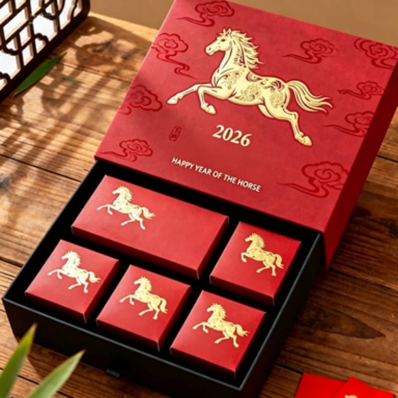 Packaging box manufacturer offer holiday gift boxes and festive red gift box customizable